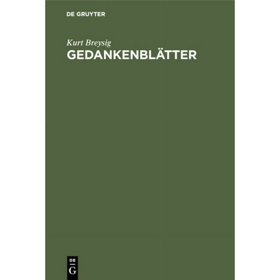 Gedankenblätter (Hardcover)