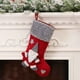 thumbnail image 1 of Muñeca Navidad 3D Caramelos de Caramelos | Portaregalos decorativos para colgar de tela en Navidad | Gran apertura | Diseño Duradero con Líneas | Decoración festiva de chimenea con árbol, 1 of 7