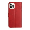 thumbnail image 3 of SaniMore for iPhone 14 Pro Max (6.7" 2022) Wallet Case with Wrist Strap Magnetic Clasp, Card Slots PU Leather Skin Shockproof TPU Inner Anti-drop Flip Stand Business Shell Wear-resistant - Red, 3 of 8