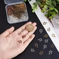 thumbnail image 6 of 250Pcs Hollow Star Pendants 5 Color Tibetan Pentagram Charms Open Back Bezel Star Pendants, 6 of 7