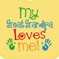 thumbnail image 4 of Inktastic My Great Grandpa Loves Me Boys or Girls Baby Bib, 4 of 4