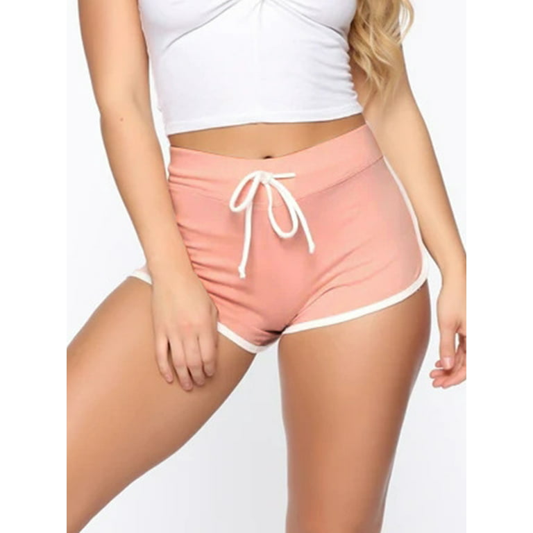 Sexy Dance Casual Beach Shorts for Women Mini Hot Pants Sports Shorts Lace  Up Casual Lounge Shorts Fitness Split Short Pants Women Activewear Tight  Shorts 