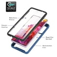 thumbnail image 2 of Galaxy S20 FE Case with Built-in Screen Protector, Dteck Full Body Protection Hybrid Rugged Shockproof Case Transparent Clear PC Back Cover for Samsung Galaxy S20 FE, Blue, 2 of 6