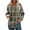 AG07_Dark Green, variant on Plaid Hoodies for Women V Neck Oversized Hooded Pullover Sweatshirts Casual Loose Button Down Long Sleeve Shirts Hot Pink S