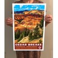 thumbnail image 4 of Cedar Breaks National Monument Vintage Travel Poster / Postcard WPA Style, 4 of 4