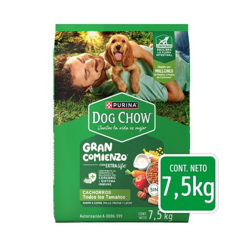 Croquetas para perro Purina Dog Chow Cachorro todos los tamaños 7.5kg