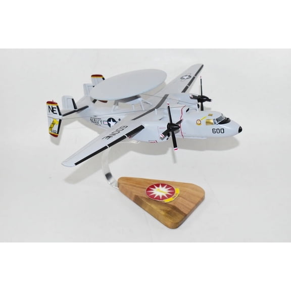 VAW-116 Sun Kings E-2c Model, Navy, 1/54 (18" Wingspan), Mahogany