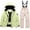 Pink, variant on lnmuld Two Piece Outfits Kids Warm Thermal Snowsuit Winter Ski Outfit for Boys and Girls Cold Weather Activity Set Solid Color Size:14-15 Years