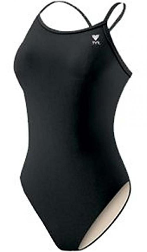 TYR Sport Girls' Solid Diamondback Swim Suit 