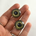 thumbnail image 4 of Steampunk Gear Glass Eyes in Olive Green, 4 of 7