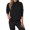 F10-Black, variant on FYDUU Womens Cable Knit Sweaters Loose Knit Pullover Sweater High Neck Pattern Short Front Long Back Slit Hem Sweater Tops Blouses Versatile Clothes