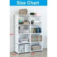 thumbnail image 2 of 8 Cubes Portable Storage Shelf Organizer, Organization Shelf Unit DIY Boolself Bookcase Closet Cabinet for Bedroom Study Office Home Living Room, White, 2 of 9
