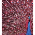 thumbnail image 3 of Ambesonne Burgundy Duvet Cover Sets, Peacock Bird Surreal, 2-Queen, Burgundy Blue, 3 of 7