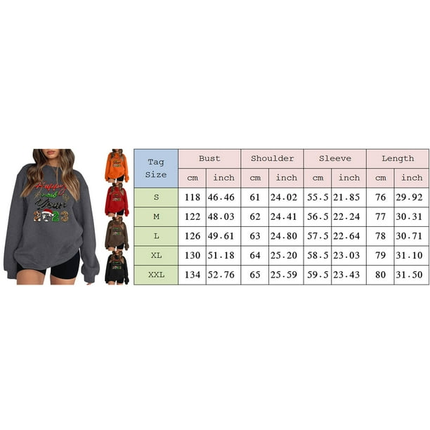 Gibobby Sudaderas para mujer Sudadera de Cuello Redondo Sudadera de algodon para Mujer Sudadera Ligera Rojo CH