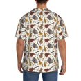 thumbnail image 3 of Fotbe Guitar Camisa Estampada de Manga Corta para Hombre, Casual de Verano, Estilo Playero, Sin Arrugas-Small, 3 of 5