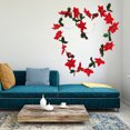 thumbnail image 4 of Gwong Decoración hogareña Flor artificial vid colgando floral plástico decoración artificial colgante vid para boda Gwong 21072103, 4 of 6