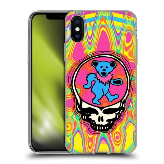 Head Case Designs Grateful Dead Trends Bear Soft Gel Case for Apple iPhone X / iPhone XS