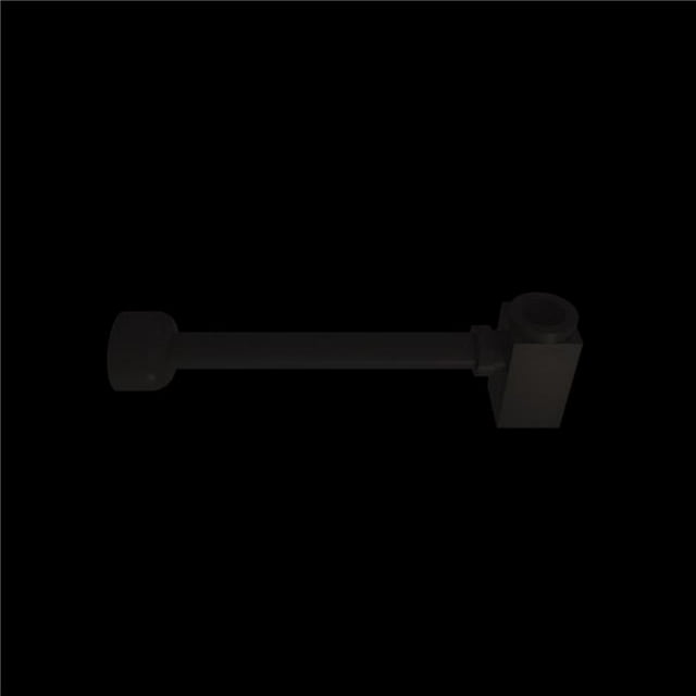 Calma B7155 Square Waste with Integrated Trap - Matte Black