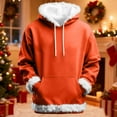 thumbnail image 2 of Men's Long Sleeve Hoodie Solid Color Casual Outfits Basic Pullover Winter Clothing Fashion Tops Fall Clothes 2025, 2 of 9