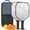 Black-2, variant on Pickleball Paddles Set Of 2, Fiberglass Surface, Turquoise Marble Pattern, 4 Balls & Bag