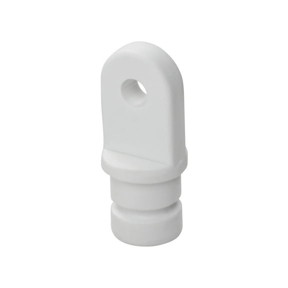 Whitecap 3402WP Nylon 3/4" Inside Eye Top Fitting - Pair, White