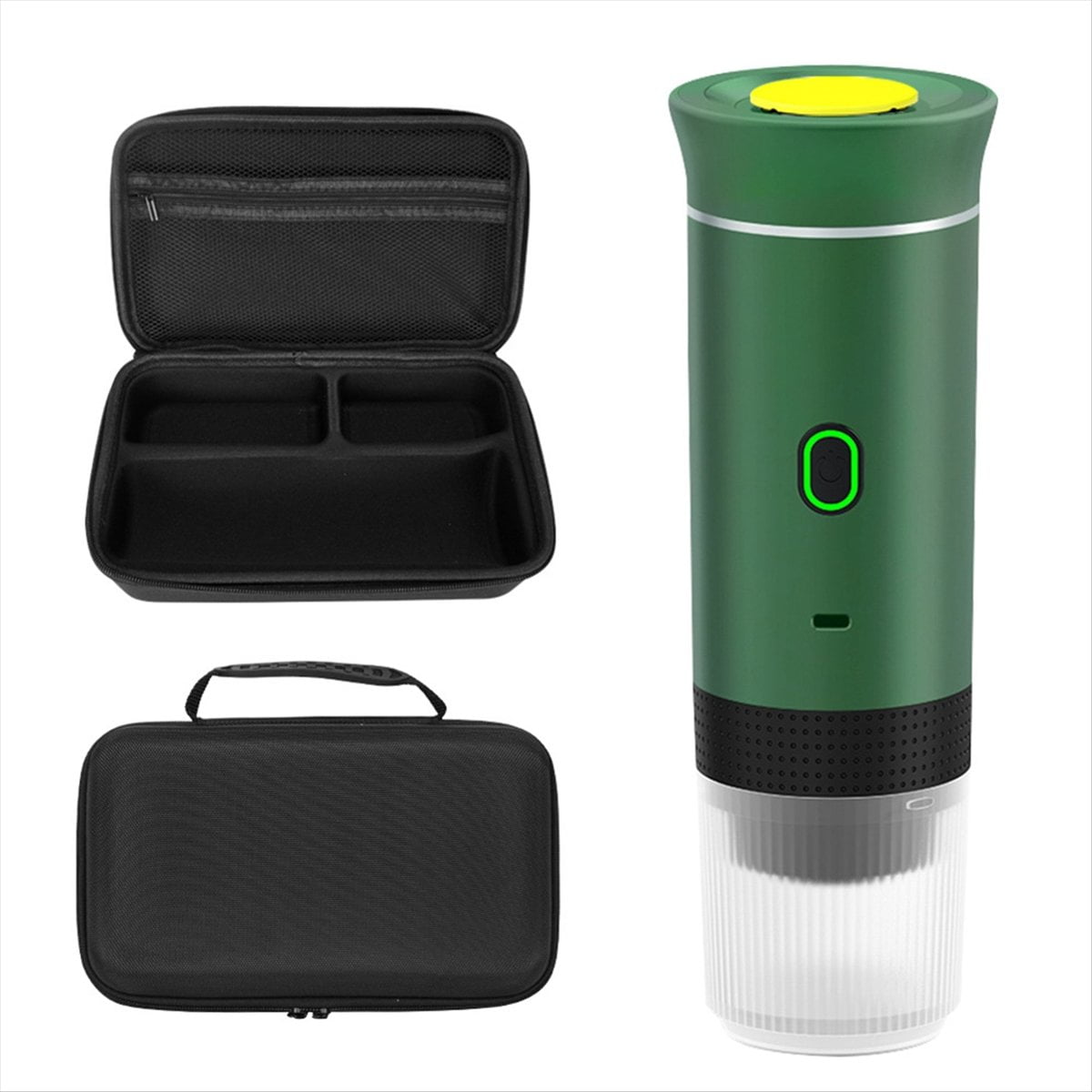 Portable Electric Espresso Machine with Travel Bag Portable Coffee Maker for Travel Self-Heating Car Espresso Maker A