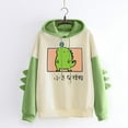 thumbnail image 2 of Gerichy Long Sleeve Tops for Women Women Dinosaur Hoodie Long Sleeve Splice Cartoon Cute Sweatshirt Teens Girls Casual Pullover Girls Anime Jumper Sweater, 2 of 4