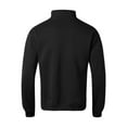thumbnail image 5 of VNKIDY Men's Sweatshirt Autumn Winter Casual Solid Color Quarter Zip Pullover Stand Collar Long Sleeve Loose Fit Warm Sweatshirt For Daily Wear Casual Tops, 5 of 6