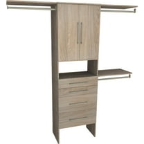 Closetmaid Ss25-Cos2d4dr-M Suitesymphony 7 To 10 Foot Wide Closet System Organizer - Grey