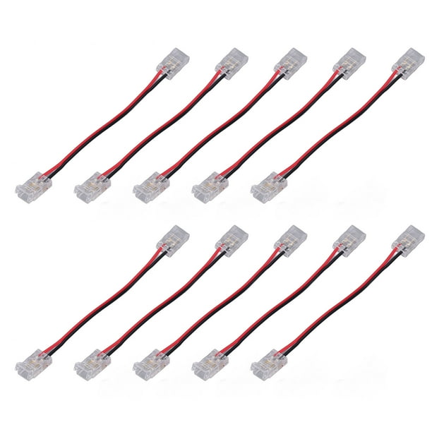 Conector De Tira LED COB, Conector COB De 2 Pines 10 Piezas DIY Para Cocina Para El Hogar