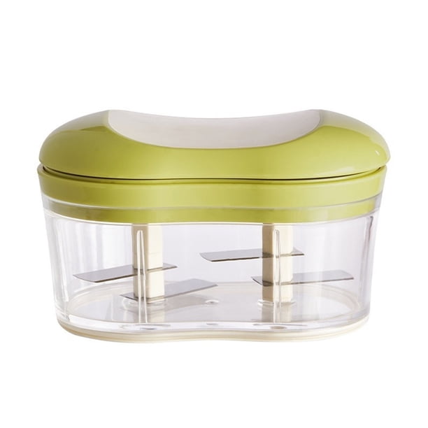 Picadora de Ajo Portátil Hot6sl con Recipiente de Almacenamiento Transparente para Cocinar En Casa y En Campamentos