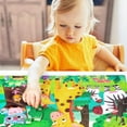 thumbnail image 4 of Educational Floor Puzzle Toy for Kids Large Animal Learning Game Preschool Development Activity Ages 3 6 8 Years Old Children Birthday, 4 of 6