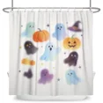 thumbnail image 6 of Tchckioa Cute Spooky Shower Curtain for Bathroom Decor,Water-Repellent Hooks Bath Curtain,47x72 Inch, 6 of 6