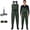 Green, variant on Ghosthorn Chest Waders for Men Women with Insulated Boots Nylon/PVC Waterproof Fishing Waders Bootfoot Duck Hunting Waders