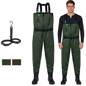 SDGHH Cuissardes Pêche Chasse Nylon Imperméables Avec Bottes PVC - Homme Femme