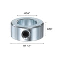 thumbnail image 2 of 4 Packs Set Screw Collars 3/4" Bore Carbon Steel Shaft Collars, 1-1/4" OD, 9/16" Width Axle Collar Clamp, 2 of 5
