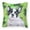 White, variant on French Bulldog St.Patricks Fabric Decorative Pillow