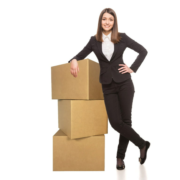  UBOXES cajas de mudanza, medianas, 18 x 14 x 12 pulgadas,  paquete de 10, caja de mudanza profesional : Uboxes: Productos de Oficina