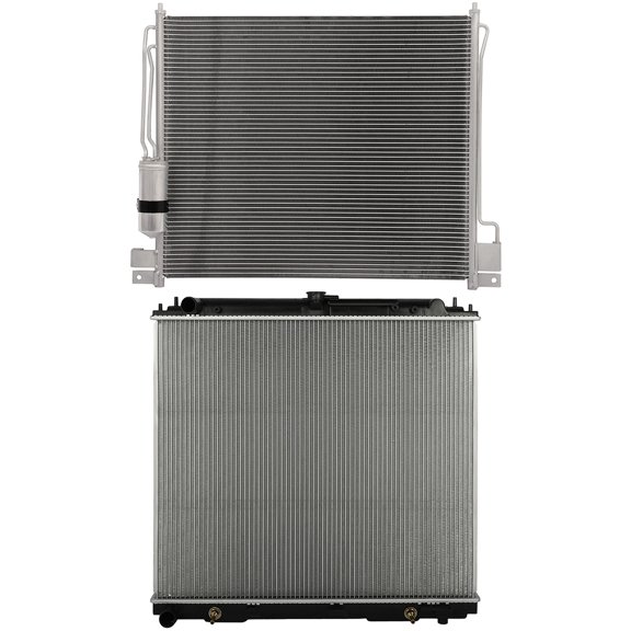 cciyu Aluminum Radiator Replacement 2005-2017 for Nissan for Frontier Plastic Radiator Auto Parts Complete radiator Radiator Engine Coolant Radiator Assembly Radiator