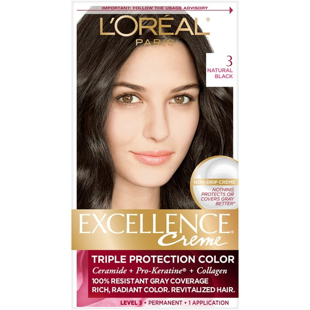 loreal black natural colour