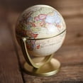 thumbnail image 4 of 2pcs Vintage English Edition Globe World Map Earth with Base, 4 of 4