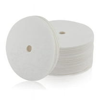 Symkmb 400Pcs Unbleached Percolator Coffee Filters, 3.75In Disposable Coffee Paper Filter, Disc Coffee Filters White