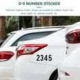 thumbnail image 4 of HINTRMENT 09 Reflective Number Stickers Black for Mailbox Door Car Decoration 4 Sets PET Material, 4 of 5