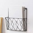 thumbnail image 3 of 2X Wall Mounted Bookshelf Door Hanging Organizers Wall Magazine Book Shelves Hanging Wall Files Wire Wall Book Rack-A, 3 of 6