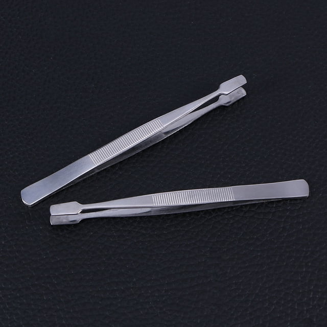 OULII 3Pcs Metal Tweezer Set for Picking up Beads with Simple Design and Travel Use