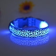 thumbnail image 3 of LED Colliers Lumineux pour Chiens Léopard flash Colliers de Sécurité pour Chiots Collier Réglable (L, Bleu) I01, 3 of 5