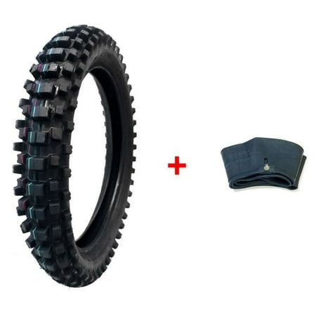 BUNDLE COMBO: TIRE and INNER TUBE Size 120/90-19 Inner Tube TR4 Valve Stem - Motorcycle Off Road (Best Off Road Tire Size)
