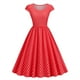 thumbnail image 1 of WILLBEST Vestidos con Curvas para Mujer, Vestido Informal de Fiesta con Lunares y Manga Corta de Los Años 50 para Noche, Fiesta y Graduación Chica, 1 of 3