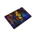 thumbnail image 3 of CADecor Colorful Forest Trees Non-Slip Doormat 23.6x15.7 inches, 3 of 3