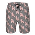 thumbnail image 4 of Kdxio Poodle Dog Pattern Mens Casual Shorts - Drawstring Summer Beach Sports Shorts for Men, 4 of 9